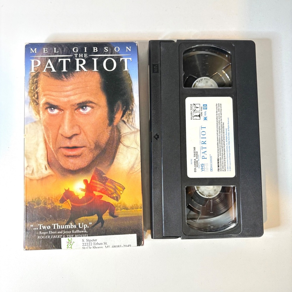 The Patriot VHS Mel Gibson Columbia TriStar Home Video 2000 Movie R Rated